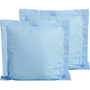 2 Pack Brushed Microfiber Super Soft Euro Pillow Shams, 26x26 Inches - NTBAY - 1 of 4