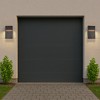 ALOADECOR Modern Simple Sqaure Integrated LED Outdoor Wall Sconce with Dusk to Dawn Sensor in Matte Black for Porch Patio (¨2 Pack) - 2 of 4