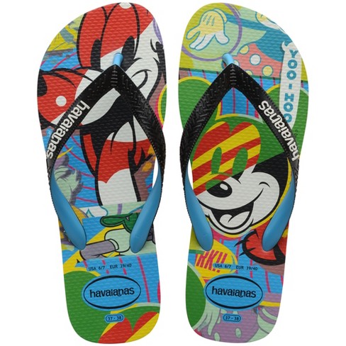 Disney Mickey Minnie Mouse Yellow Summer Flip Flops Shoes Mens Shoes Sandals Flip Flops & Thongs 