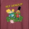 Women's - Hey Arnold! - Arnold, Gerald, and Abner Lightweight French Terry Wide Neck Long Sleeve Shirt - 2 of 4
