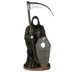 Design Toscano Halloween Grim Reaper Graveyard Ghoul Photo Op Life-size Statue - 1 of 4