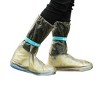 Unique Bargains 1 Pair Reusable Waterproof Nonslip Hook Loop Closure Rain Boots Shoes Cover Guard Overshoes - 4 of 4