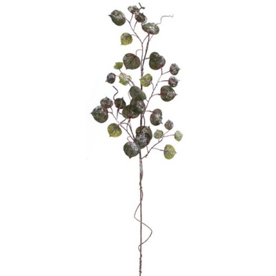 Melrose 33" Green Snowy Cottonwood Artificial Spring Spray