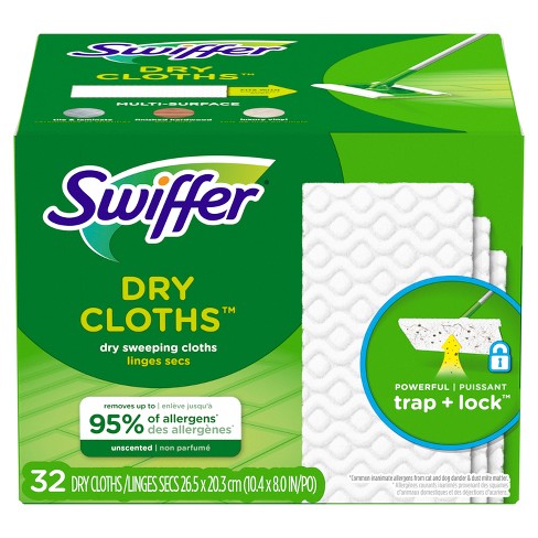 Swiffer Sweeper Dry Pads Sweeping Cloths - Unscented - 32ct : Target