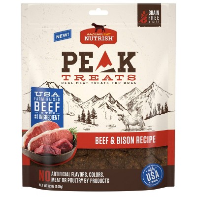 Rachael Ray Nutrish Peak Dog Treats Beef & Bison Recipe Dog Treats