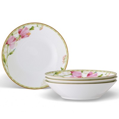 Noritake Poppy Place Set of 4 Soup Bowls