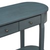 Kumasinova 40" Vintage Console Table with Drawers,Entryway Table with Storage Shelf,Hallway Table with Glaze Process&Curved Design for Entrance - 4 of 4