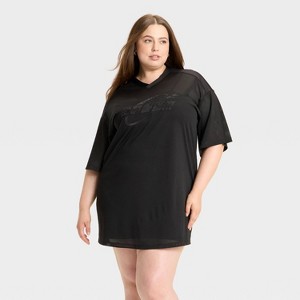 Women's Cap Sleeve Dream Jersey Midi Shirtdress - Wild Fable™ - 1 of 3