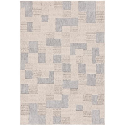 Milos MLO108 Power Loomed Indoor/Outdoor Area Rug - Beige/Grey - 9'x12'- Safavieh