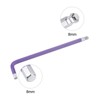 Unique Bargains S2 Steel Metric Ball End Tip L-Shaped Long Arm Hex Wrenches 2 Pcs - 3 of 4
