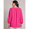 Jones New York Print V-Neck Pleated Kelly Blouse - 3 of 3
