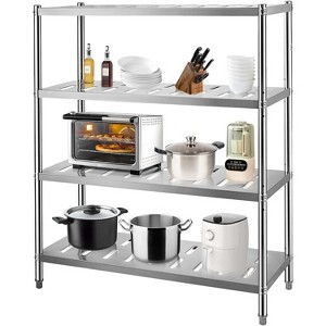 Stainless Steel Shelves, Heavy Duty Adjustable Shelf Unit with Adjustable Height and Vent Holes for Kitchen - 1 of 4