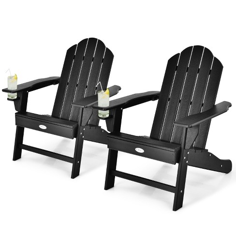 Black and white discount adirondack chair cushions