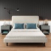 Manhattan Comfort Set of 2 Granville Nightstands with Drawer Light Gray: Modern Design, Pine Frame, Metal Glides, Storage Shelf - 2 of 4