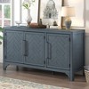 Designed Storage Cabinet Sideboard with MDF+Pine veneer , Adjustable Shelves - 2 of 4