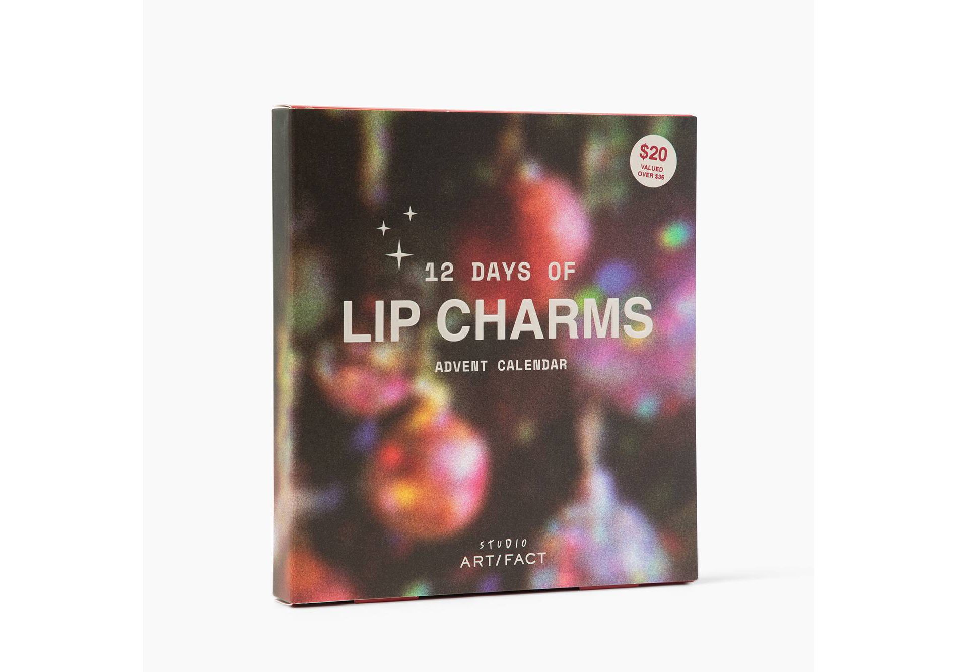 Studio Artifact Holiday Advent Calendar - Lip Charms - 12ct