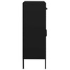 VidaXL Storage Cabinet Black 31.5"x13.8"x40" Steel - 4 of 4