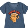 Girls' - Instant Message - Fall Graphic Short Sleeve Fleece Dress - 2 of 4
