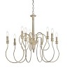Elegant Lighting Flynx 9 lights pendant in weathered dove - 3 of 4