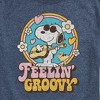 Men's - Peanuts - Feelin Groovy Snoopy And Woodstock Short Sleeve Graphic T-Shirt - 2 of 4