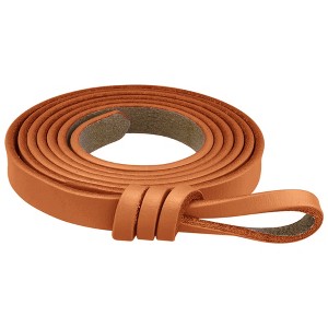 Elerevyo Women's Faux Leather Skinny Belt for Dress Adjustable Knotted Thin Waist Belts - 1 of 4