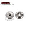 Unique Bargains Alloy Invisible Durable High Hardness Buckle Fasteners Press Studs Buttons 5 Pcs - 2 of 4
