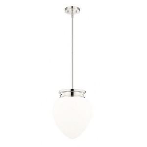 Gideon 1-Light Pendant - Schoolhouse Style, Dimmable, Damp Rated, 12.5" x 16" - 1 of 4