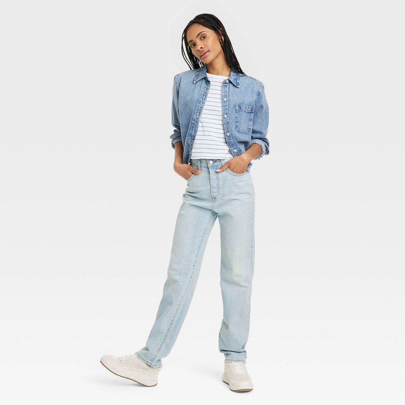 Women's High-Rise 90's Straight Jeans - Universal Thread™, 4 of 8