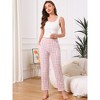INSPIRE CHIC Women's Plaid Pajama Bottoms Elastic Waist with Pockets Long Sleepwear Lounge Pants - 3 of 4