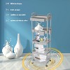 MaseiKar Rolling Utility Cart with Drawer, Utility Cart Made of Multifunctional Storage Organizer Tool for Kitchen, Bathroom, Living Room, Office - 2 of 4