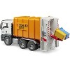 Bruder MAN TGS Rear Loading Garbage Truck Orange - 3 of 4