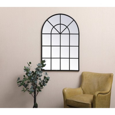 Contemporary Black Wood Rectangular Wall Mirror 31.5" x 47.25"