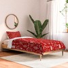 Pimlada Phuapradit Christmas village Red Comforter + Pillow Sham(s) - Deny Designs - 2 of 3