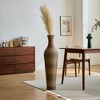 Infurnic Decorative Vases Metal Vases with Elegant Two Tone Dark Brown Finishes, Ideal for Decorating Living Rooms, Bedrooms, Gray, 11"*5.5"*39.4" - 2 of 4