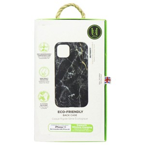 Uunique Eco-Friendly Back Case for Apple iPhone 11 and XR - Black Marble - 1 of 1