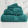 Egyptian Cotton Ultra Plush Quick Dry Towel and Washcloth Set by Blue Nile Mills - 2 of 4
