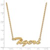 Black Bow Jewelry 14k Yellow Gold Plated Sterling Silver Louisiana State Fighting Tigers NCAA Necklace 18 Inch - 3 of 4