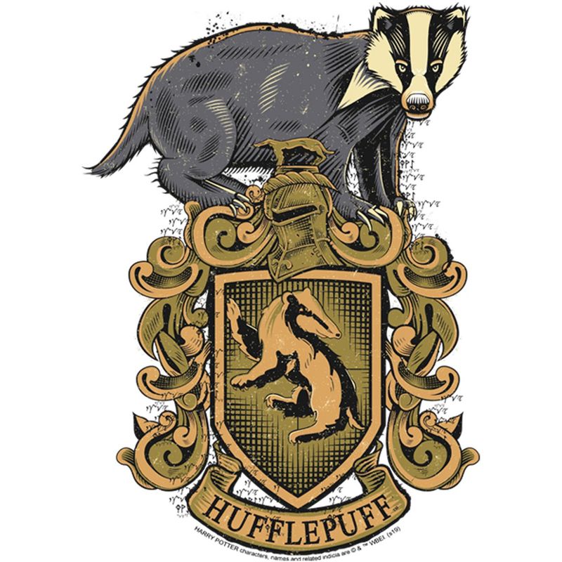 Girl's Harry Potter Hufflepuff Crest T-Shirt, 2 of 6
