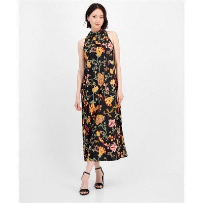 Anne Klein Womens Classic Floral Maxi Dress