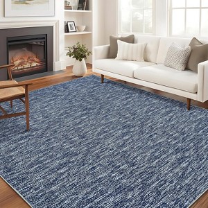 Coucheta Washable Area Rug , Modern Non-Slip Low Pile Indoor Carpet Machine Washable Soft Floor Mat for Living Room Bedroom Office,Multi-Color & Size - 1 of 4