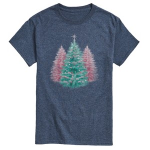 Men's - Instant Message - Christmas Tree Tonal Washed Short Sleeve Graphic T-Shirt - 1 of 4
