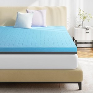 Vynxaria Comfort 3" Gel Infused Mattress Topper - Twin/Full/Queen/King Sizes for Cooling and Pressure Relief - 1 of 4
