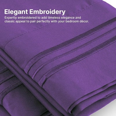 Twin Size White Microfiber Deep Pocket Sheet Set