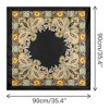 Elerevyo Women's Satin Large Paisley Symmetric Silk Square Scarf Head Wrap Bandanas 35.4" X 35.4" - 3 of 4