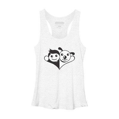 Women's Design By Humans Doggy Friend By graphicganga Racerback Tank Top