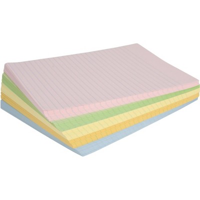 School Smart Colored Lined Paper for Kids, 8-1/2 x 11 Inches, 500 Sheets