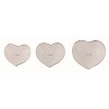 Transpac Metal 14.63 in. Brown Valentines Day Grateful Thankful Blessed Heart Trays Set of 3 - 2 of 3