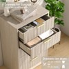 5-Drawer Tall Wooden Dresser, Smooth Gliding Drawers Large Capacity Storage Space, Modern Organizer Cabinet for Bedroom or Hallway - 4 of 4