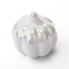 Medium Ceramic Iridescent Pumpkins White - Bullseye's Playground™ - 2 of 3