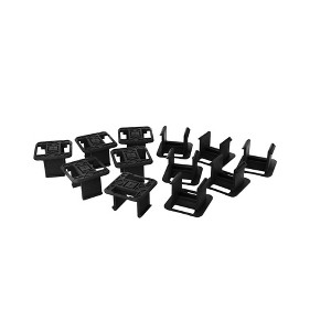 UbeCube 12pk Snap Fit Connectors: Polypropylene Decorative Container Set, Novelty Shape, Black, Divider - 1 of 4